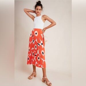 Marimekko Viserrys Pleated Midi Skirt NWT
